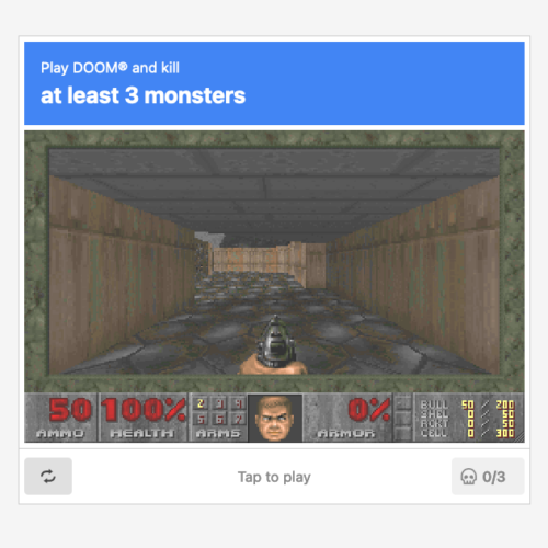 Someone made a CAPTCHA where you play Doom on Nightmare difficulty