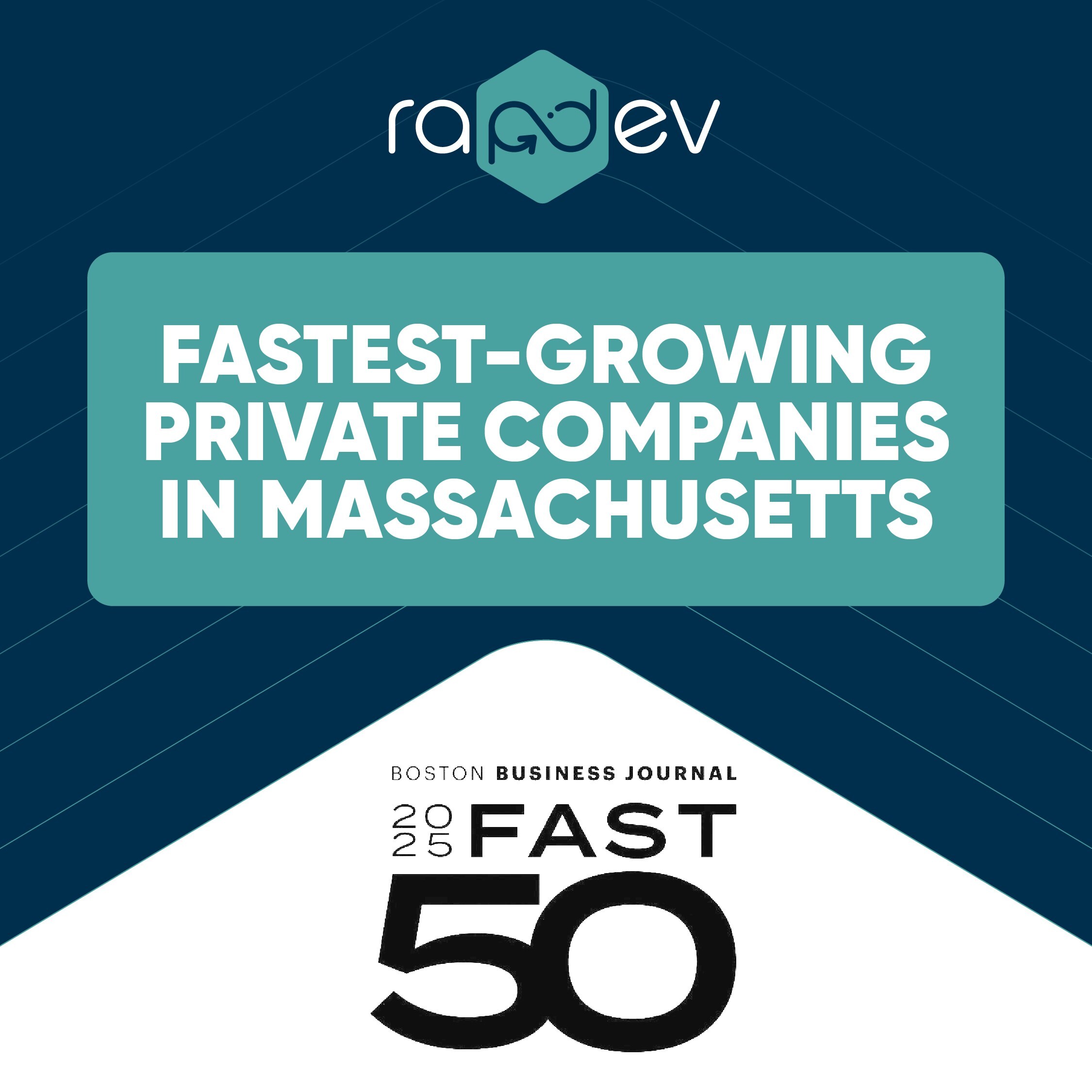 rapdev-recognized-on-boston-business-journal’s-2025-fast-50-list-for-third-consecutive-year