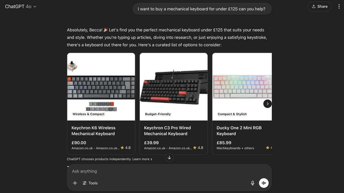i-tried-chatgpt’s-new-shopping-feature-–-here’s-what-it’s-like-and-how-to-use-it
