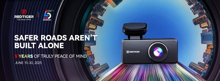 redtiger-celebrates-5-years-of-bestselling-dash-cams-for-cars-with-discounts,-giveaways,-and-more
