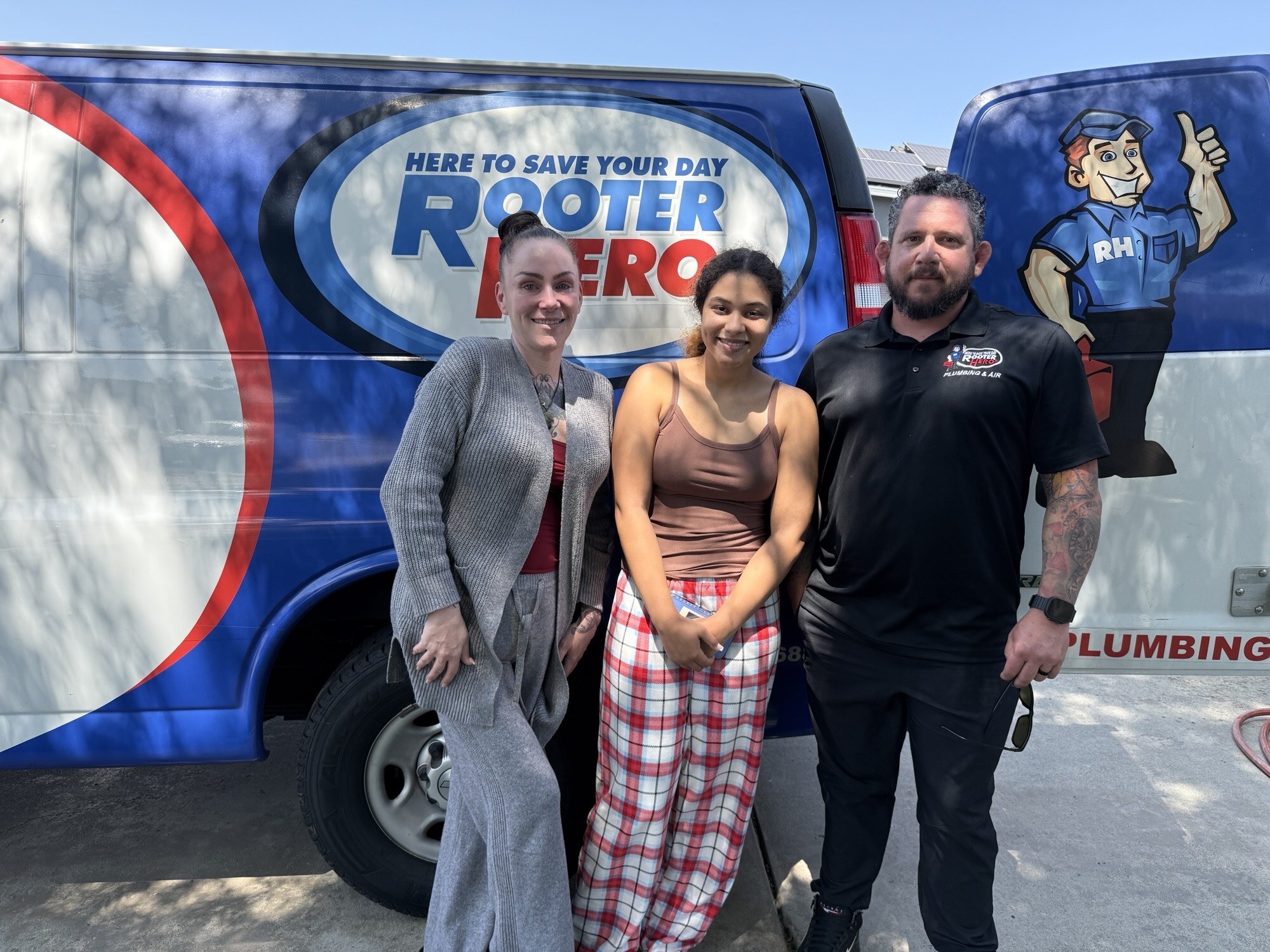 rooter-hero-plumbing-&-air-donates-water-heater-to-cancer-survivor