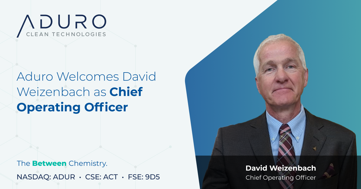 aduro-clean-technologies-welcomes-david-weizenbach-as-chief-operating-officer