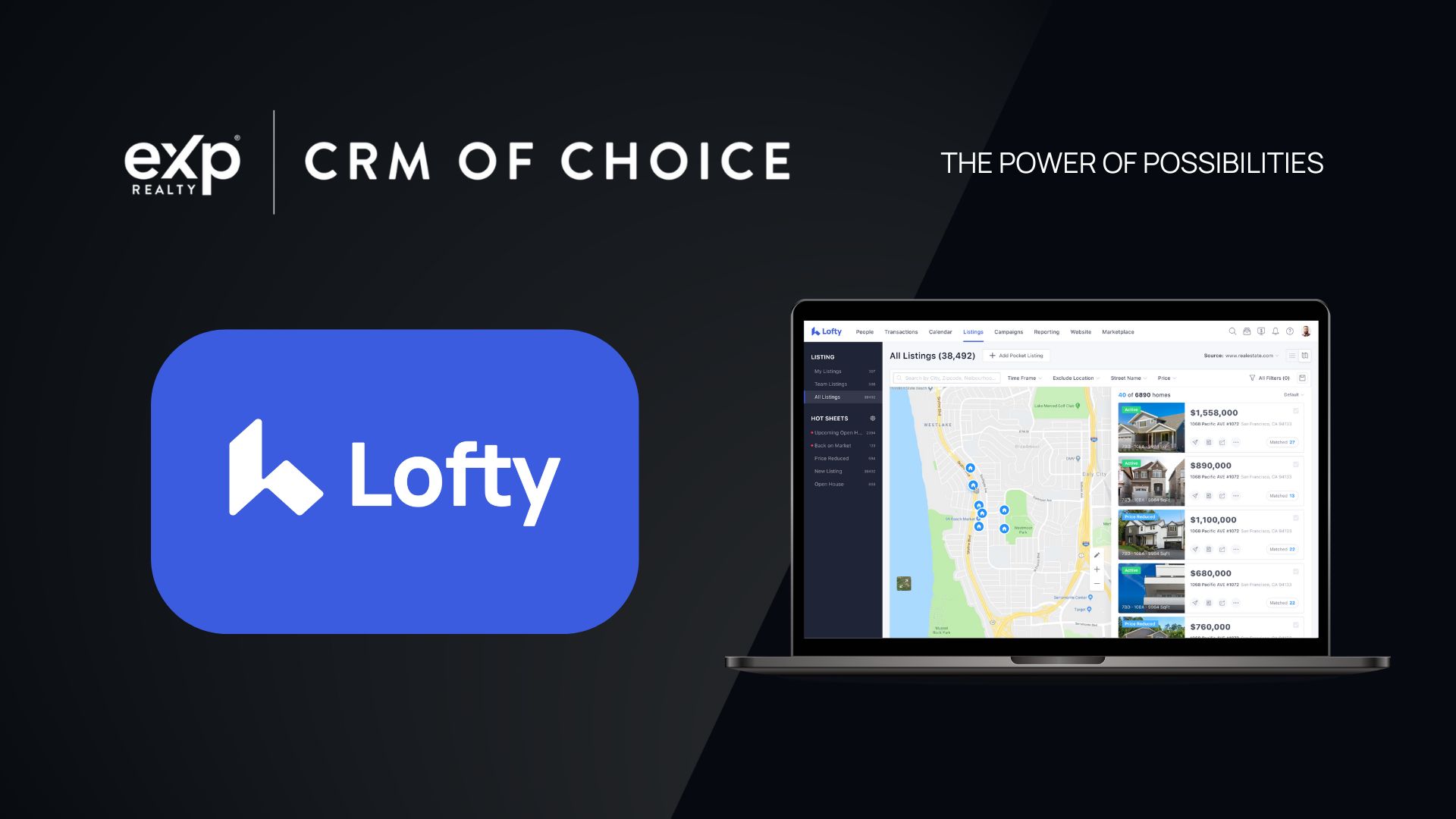 eXp Realty Names Lofty Preferred Solution Provider in New CRM of Choice Program 