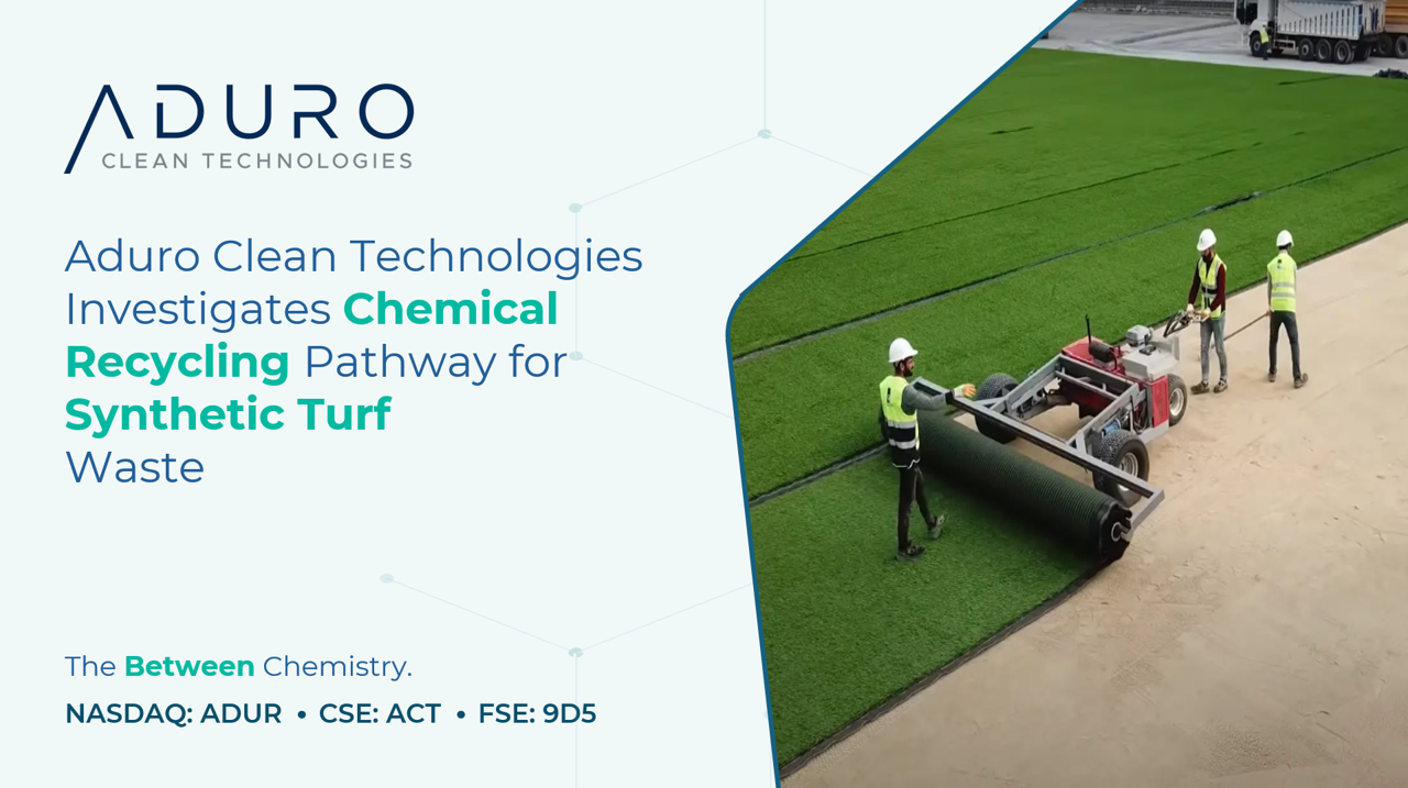 aduro-clean-technologies-investigates-chemical-recycling-pathway-for-synthetic-turf-waste
