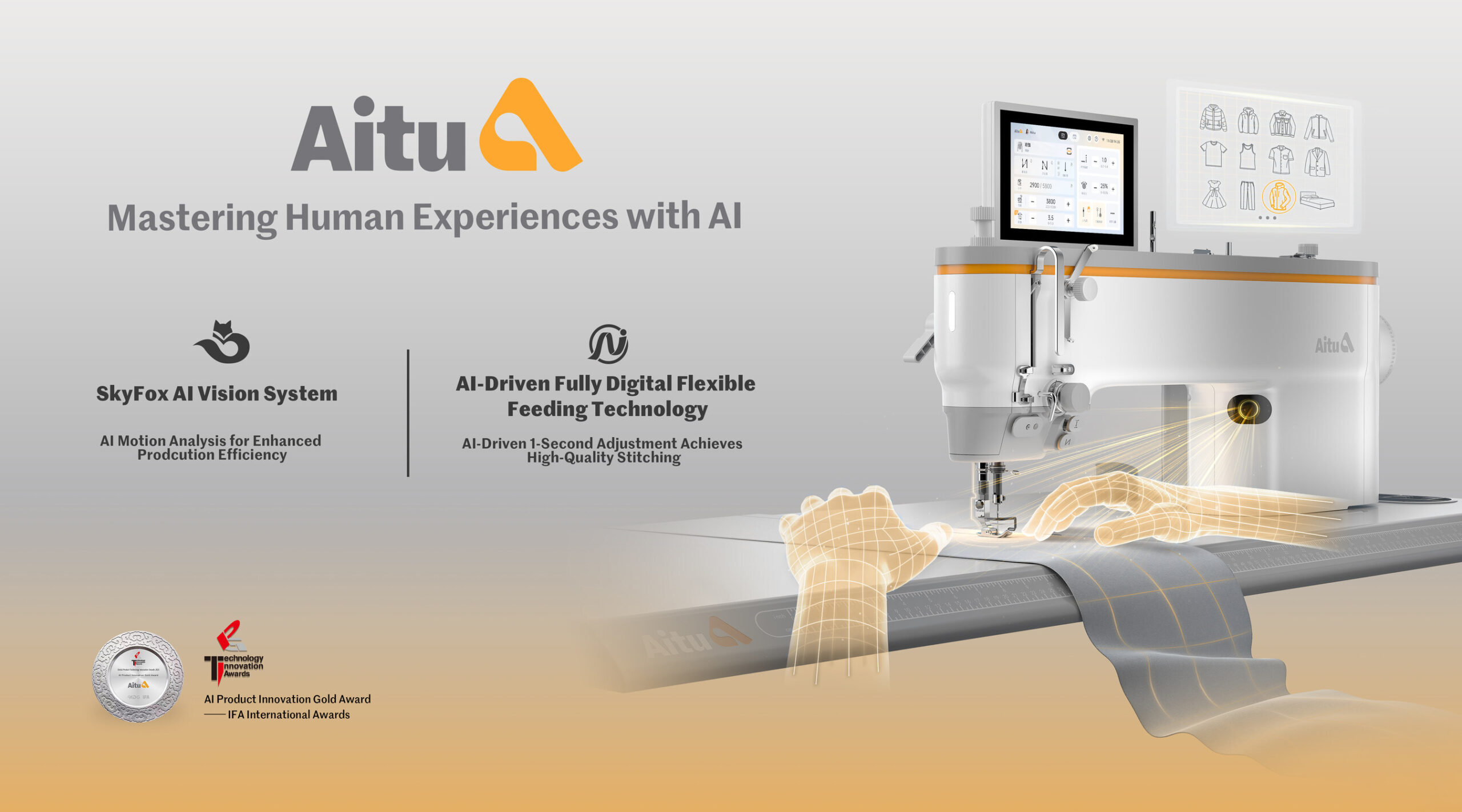 aitu-secures-ai-product-innovation-gold-award-at-2025-ifa,-redefining-the-future-of-garment-industry