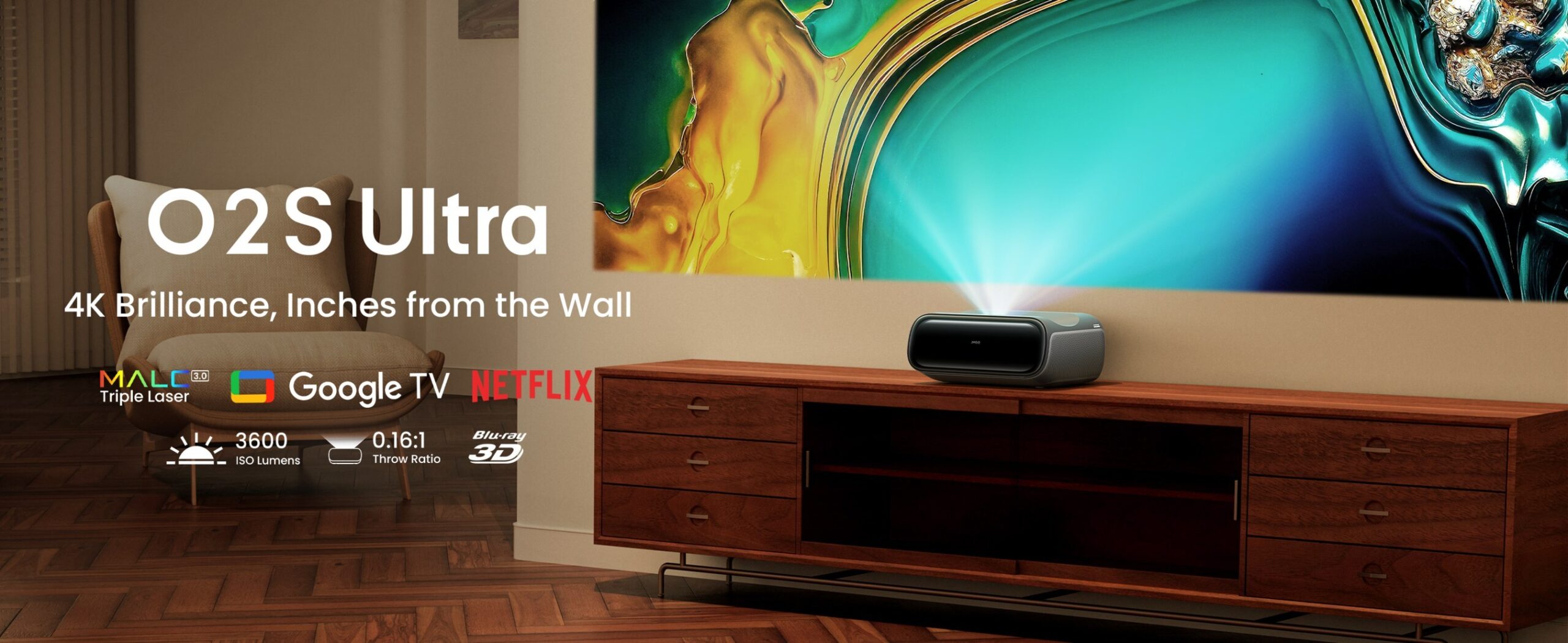 jmgo-launches-the-o2s-ultra:-the-most-advanced-compact-ultra-short-throw-tri-laser-projector-on-the-market