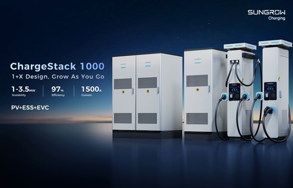 sungrow-unveils-chargestack-1000-—-a-3.5-mw-megawatt-charging-system-in-europe
