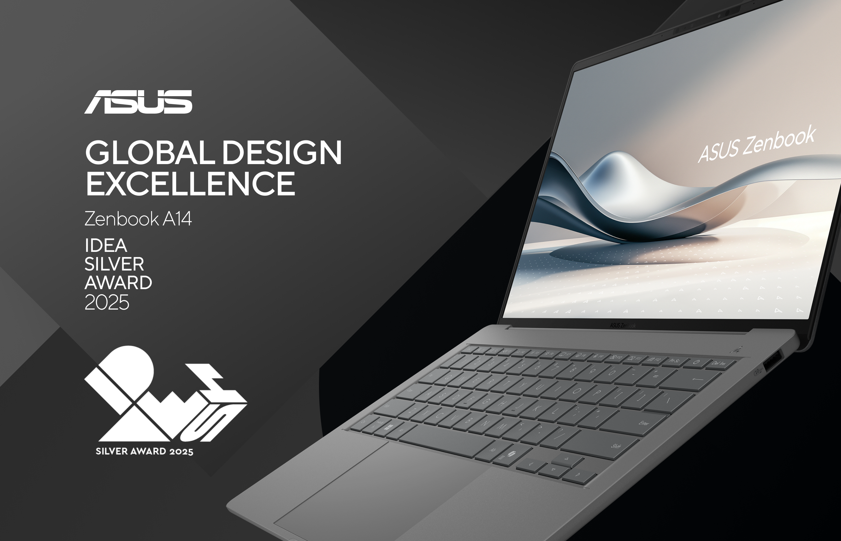 asus-zenbook-a14-earns-silver-at-idea-2025,-celebrating-asus-global-design-excellence