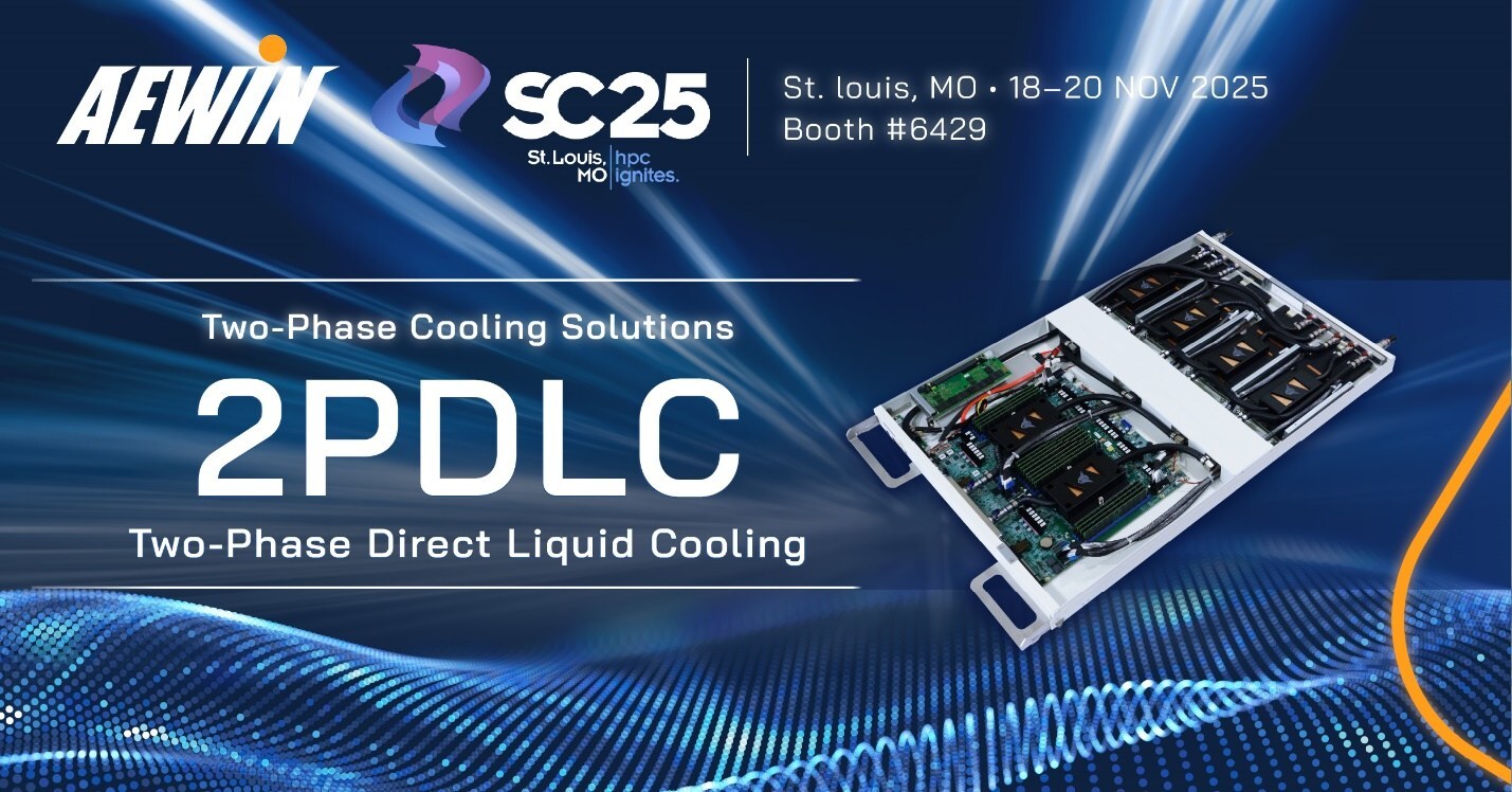 aewin-presents-innovative-two-phase-direct-liquid-cooling-(2p-dlc)-solution-at-sc25