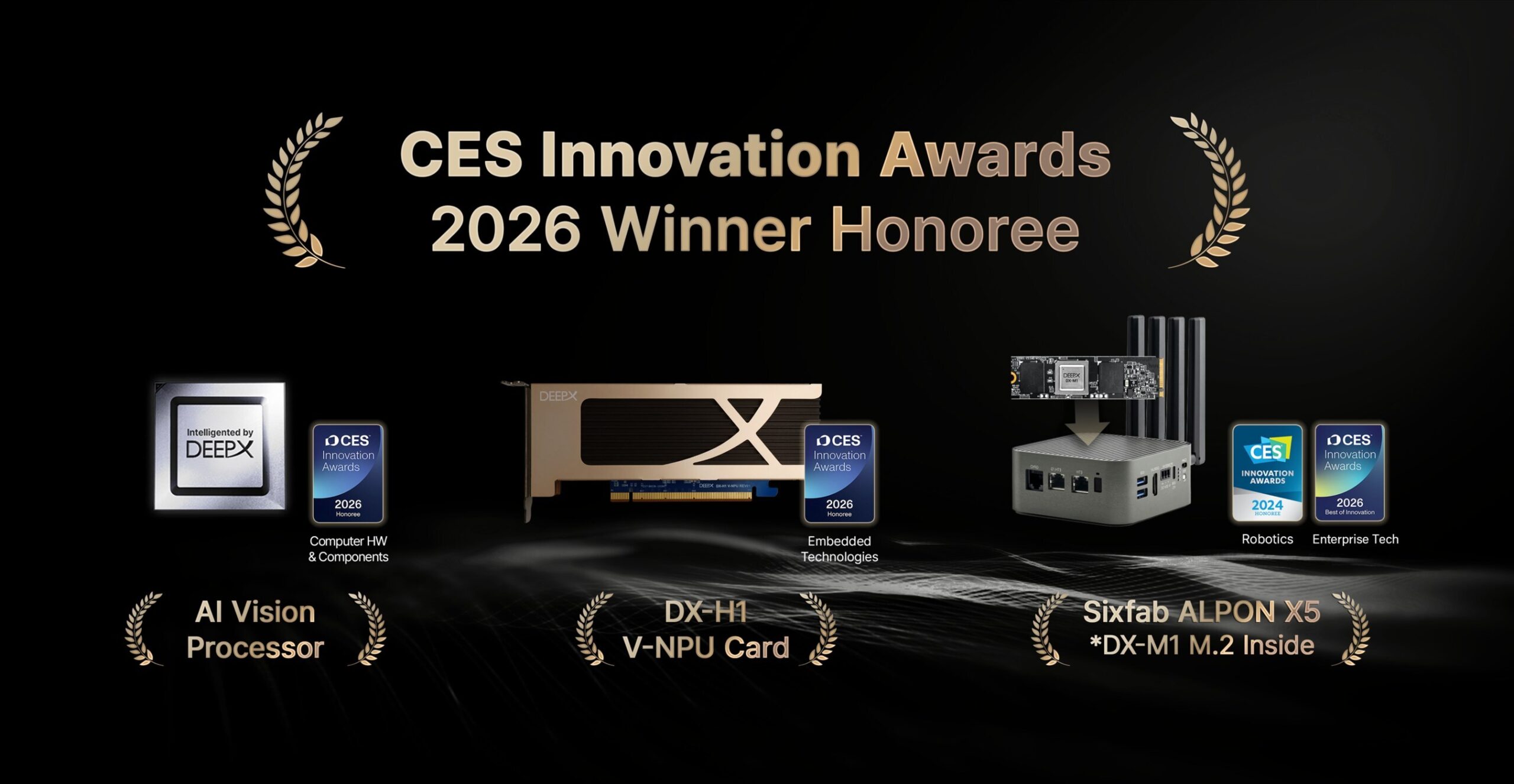 deepx-wins-two-ces-2026-innovation-awards;-its-dx-m1-powers-best-of-innovation-winner-alpon-x5-by-sixfab