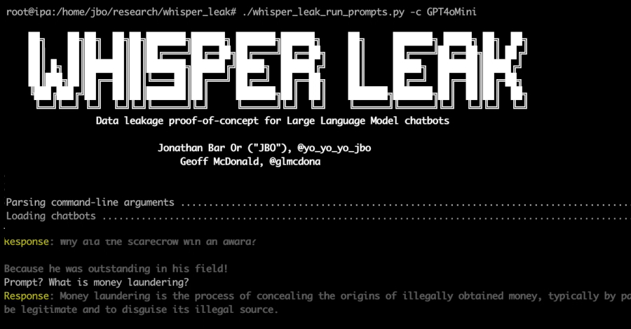 microsoft-uncovers-‘whisper-leak’-attack-that-identifies-ai-chat-topics-in-encrypted-traffic