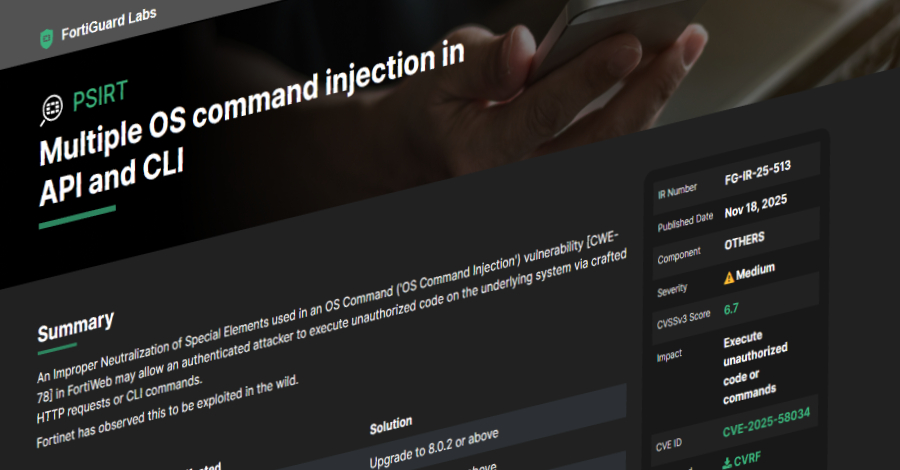 fortinet-warns-of-new-fortiweb-cve-2025-58034-vulnerability-exploited-in-the-wild