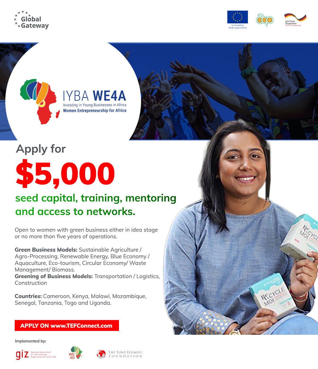 over-1,000-women-led-businesses-to-receive-funding-under-second-cohort-of-the-iyba-we4a-programme