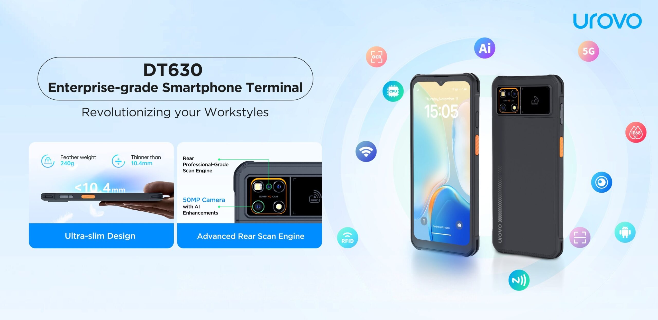 urovo-unveils-dt630:-the-enterprise-grade-smartphone-terminal-that-redefines-frontline-mobility-at-nrf-2026