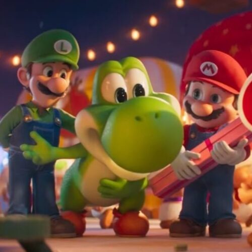 The brothers meet Yoshi in Super Mario Galaxy Movie trailer