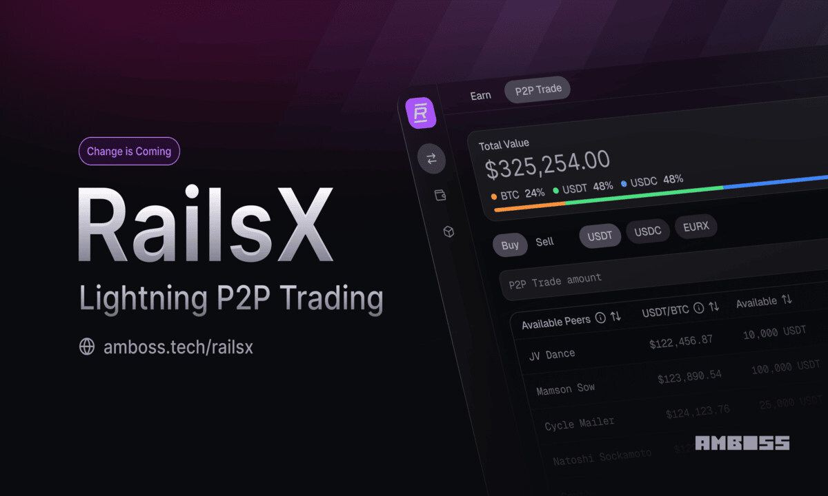 amboss-unveils-railsx:-the-first-lightning-native-dex-for-p2p-bitcoin-and-stablecoin-trading