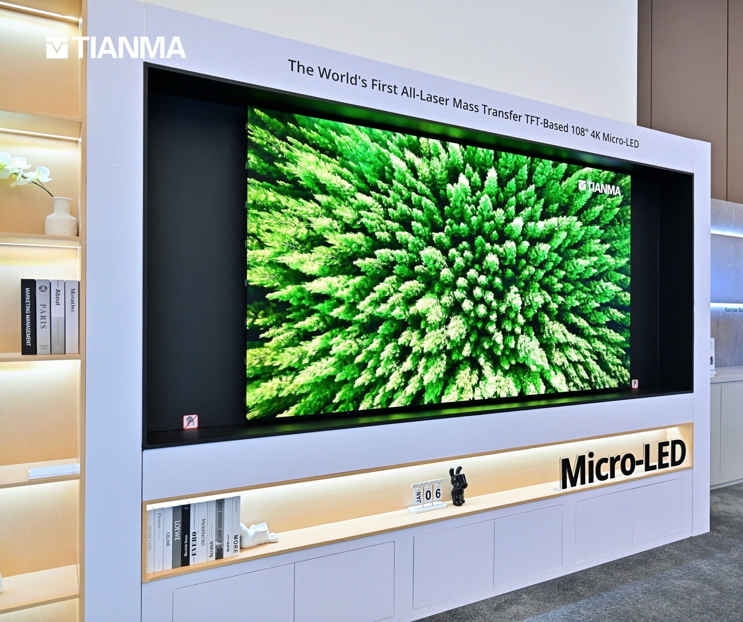 tianma-unveiling-108″-4k-micro-led-display-at-ces-2026-world’s-first-to-employ-all-laser-mass-transfer-technology-from-wafer-to-glass-backplane