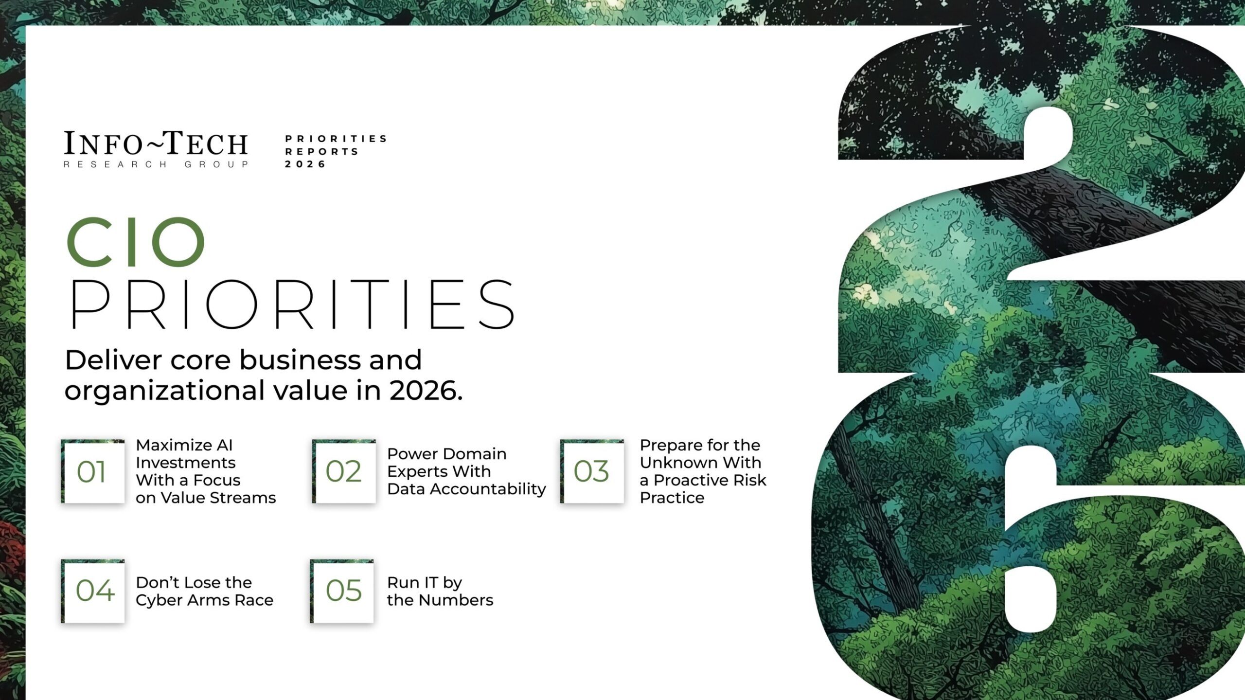 cio-priorities-2026:-cios-refocus-on-value-as-ai-scales-across-the-enterprise,-says-info-tech-research-group-in-new-report