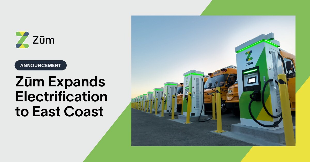 Zum Launches Its First Fully Electric School Bus Yard on the East Coast