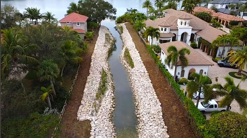 blueterra-completes-dover-ditch-living-shoreline-for-the-village-of-tequesta