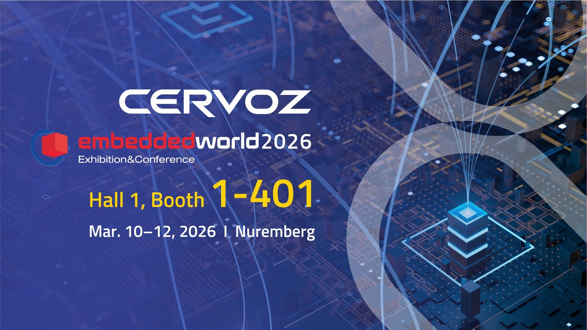 cervoz-to-exhibit-at-embedded-world-2026:-empowering-edge-ai-solutions