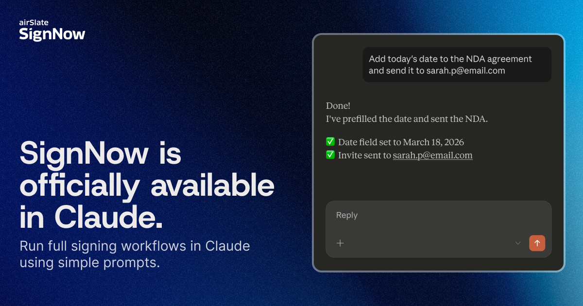 airSlate SignNow Launches MCP Server: From Prompt to Signed — In No Time