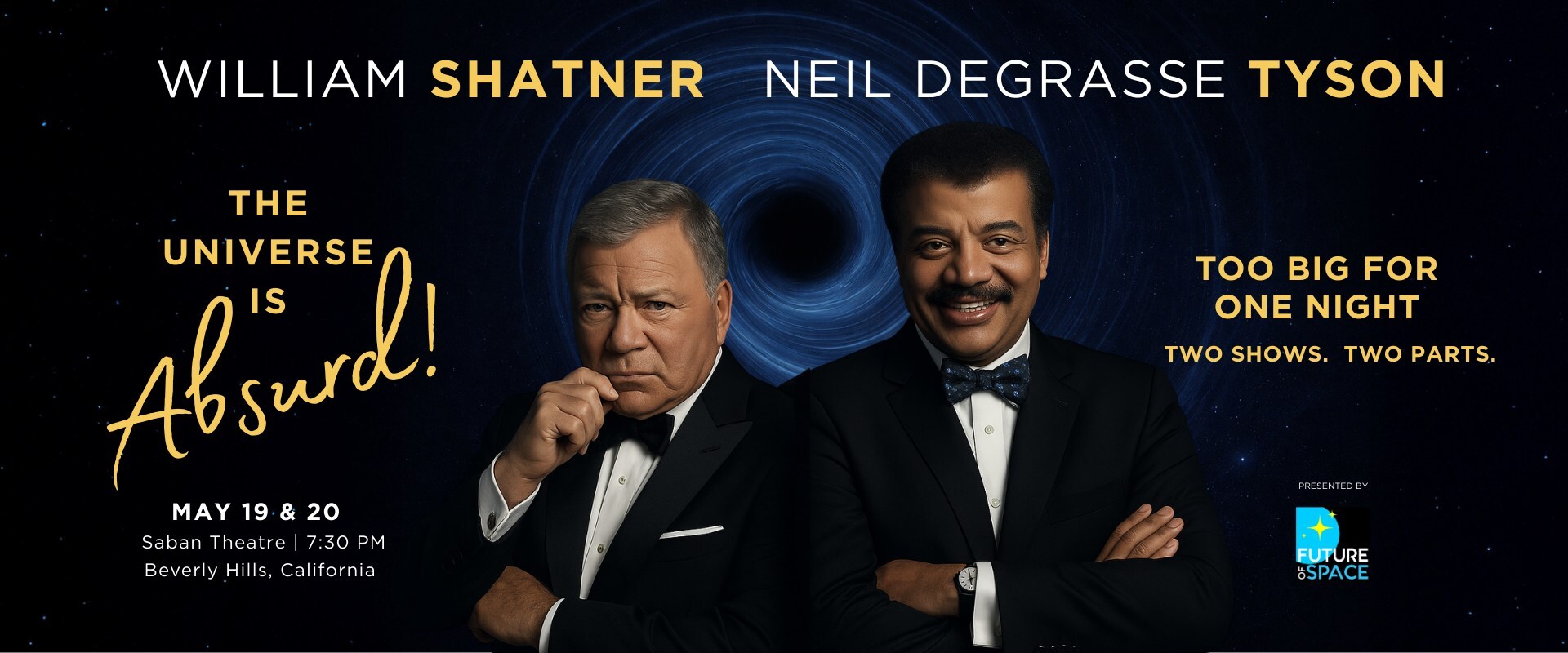 william-shatner-and-neil-degrasse-tyson-reunite-in-los-angeles-for-the-universe-is-absurd!