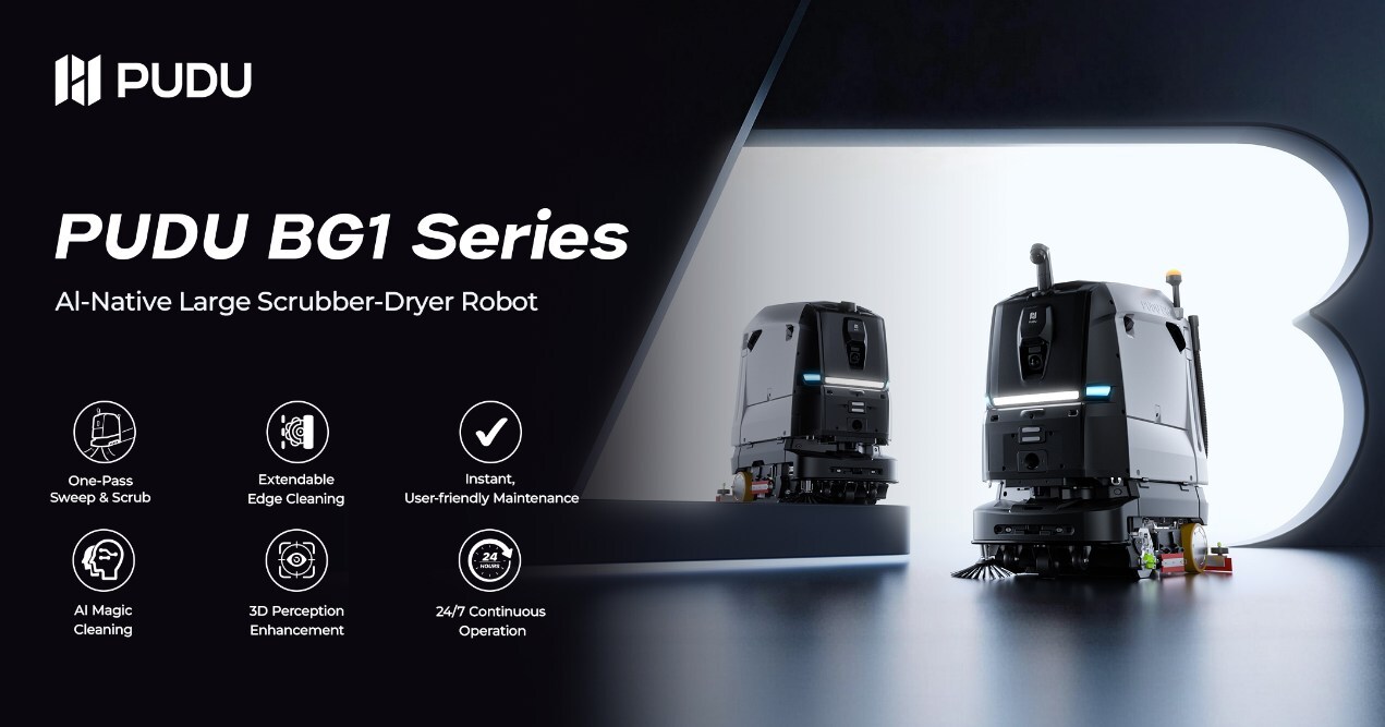 pudu-robotics-unveils-pudu-bg1-series:-defining-the-ai-native-era-of-large-scale-cleaning