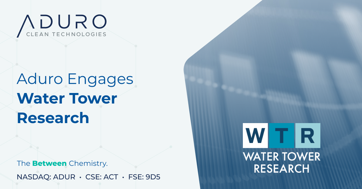 Aduro Clean Technologies Engages Water Tower Research