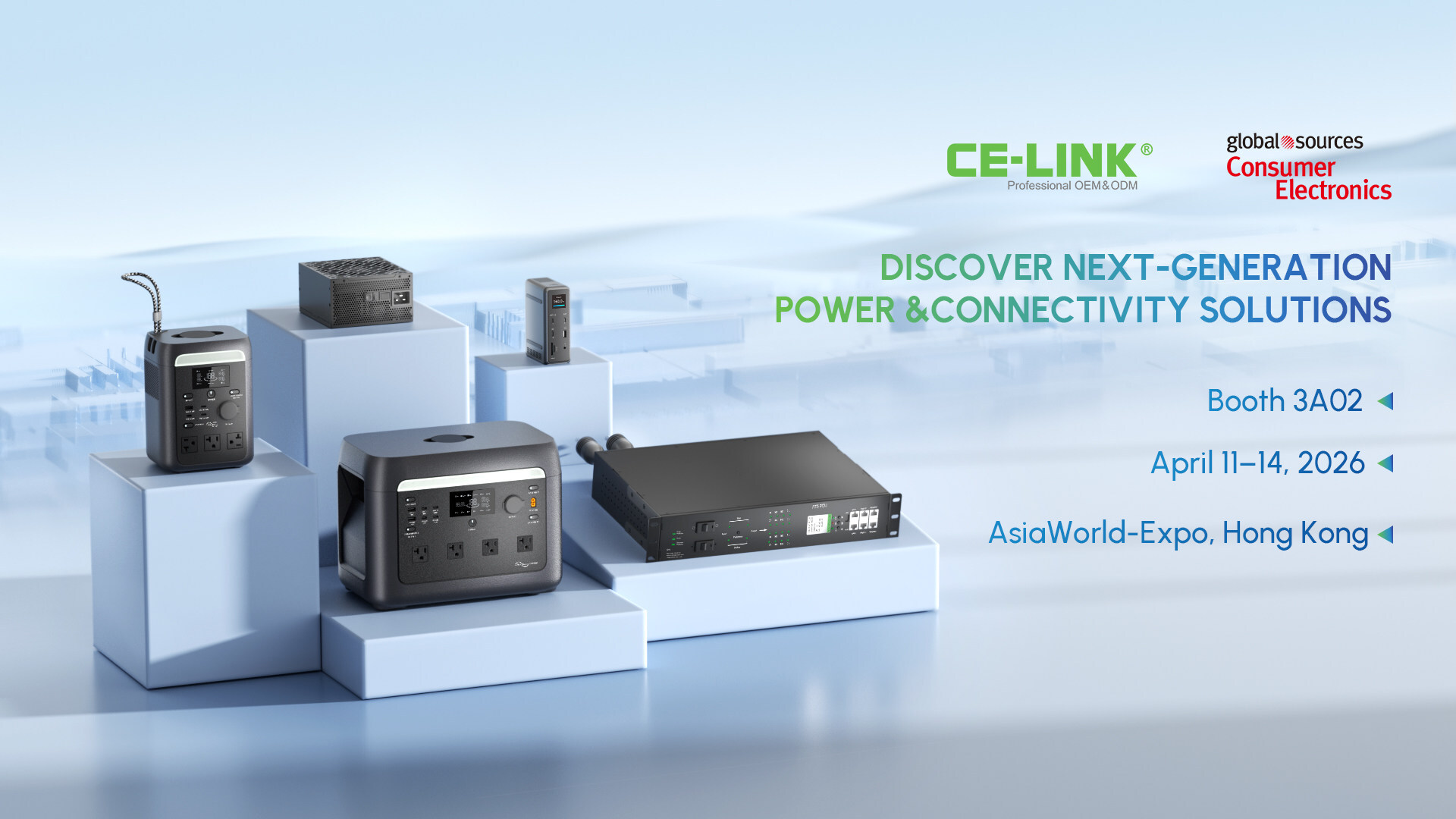 ce-link-unveils-next-generation-power-solutions-at-global-sources-consumer-electronics-show-2026