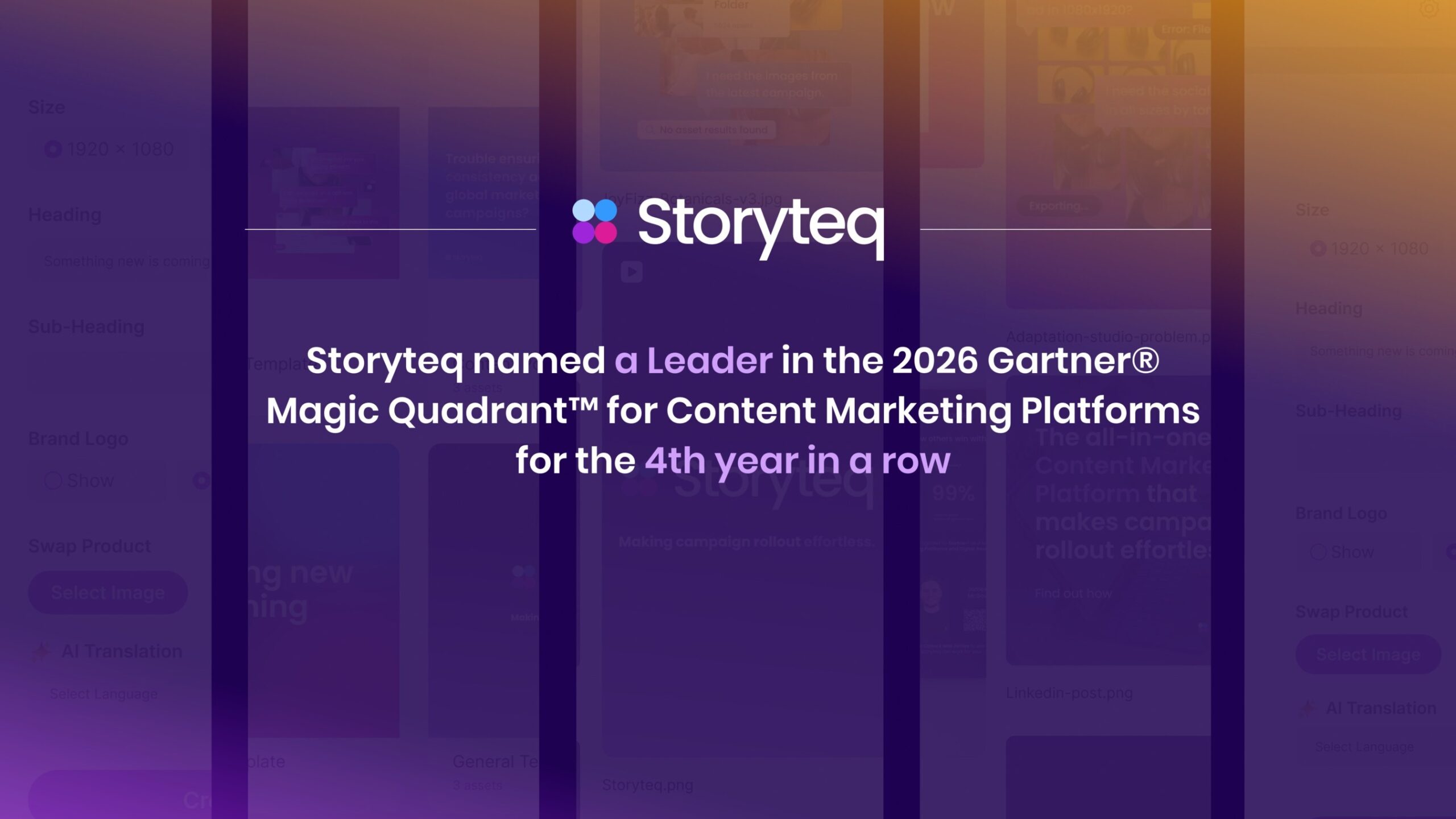 storyteq-named-a-leader-in-2026-gartner-magic-quadrant-for-content-marketing-platforms