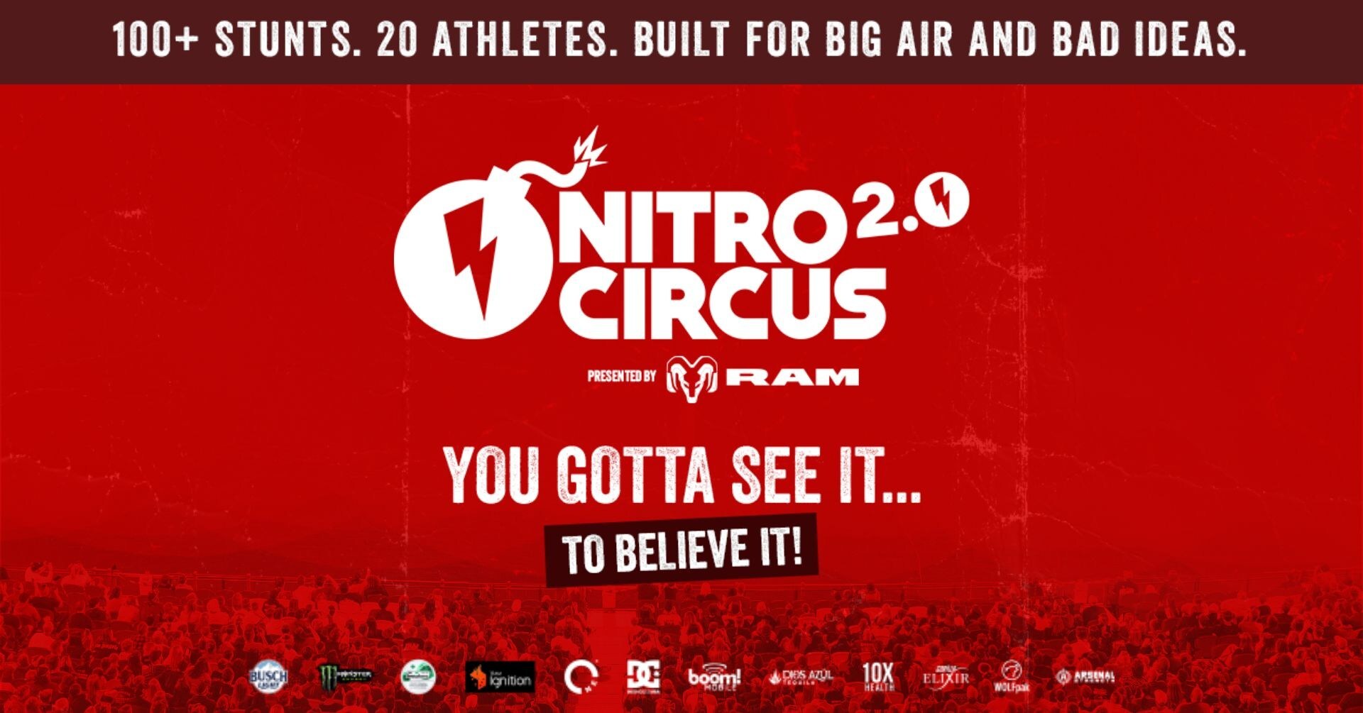 ALL NEW TOUR! NITRO CIRCUS 2.0 TOUR PRESENTED BY RAM TRUCKS IN AUGUST 2026