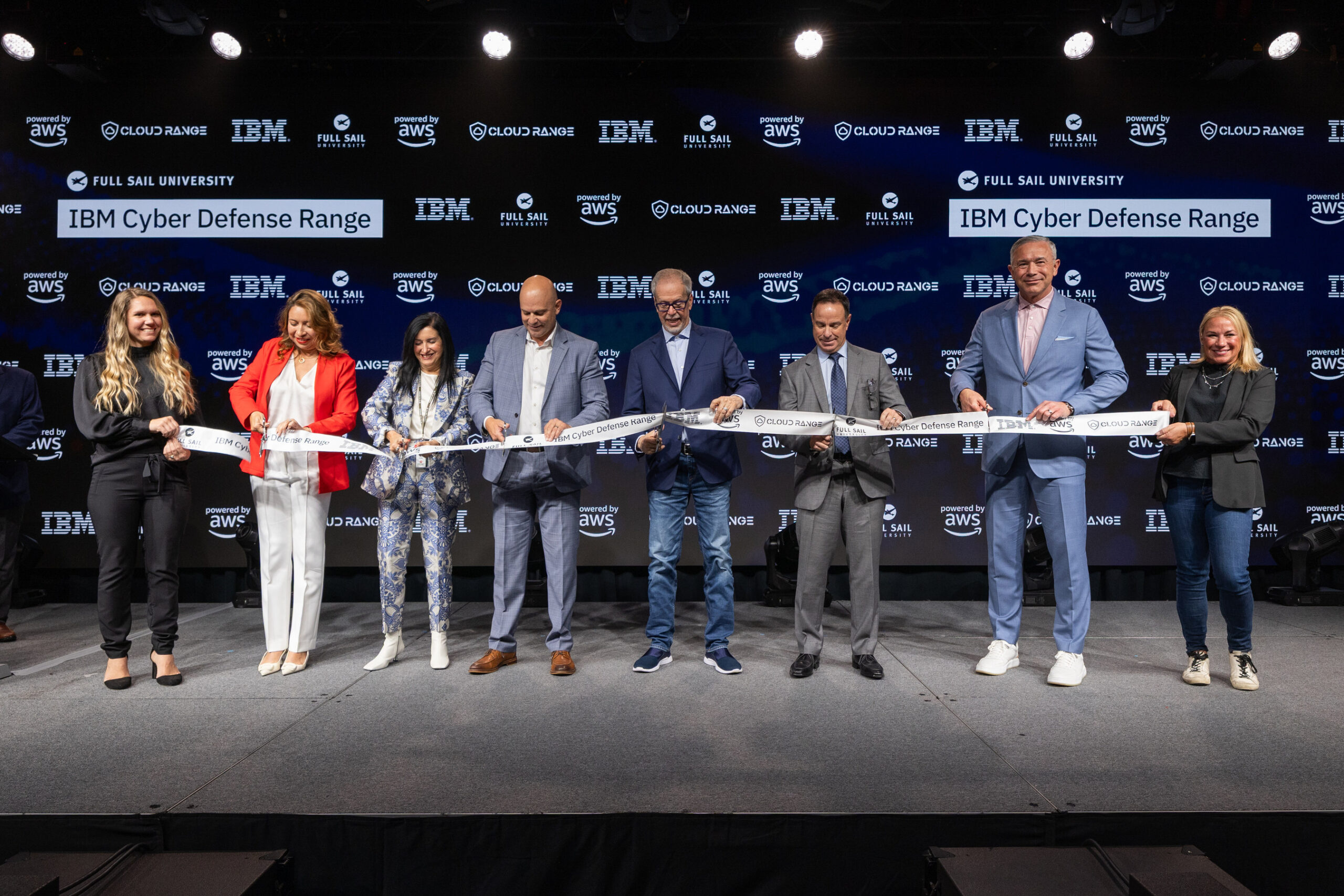 Ribbon-Cutting Ceremony Marks Official Opening of the Full Sail University IBM Cyber Defense Range Powered by AWS and Cloud Range