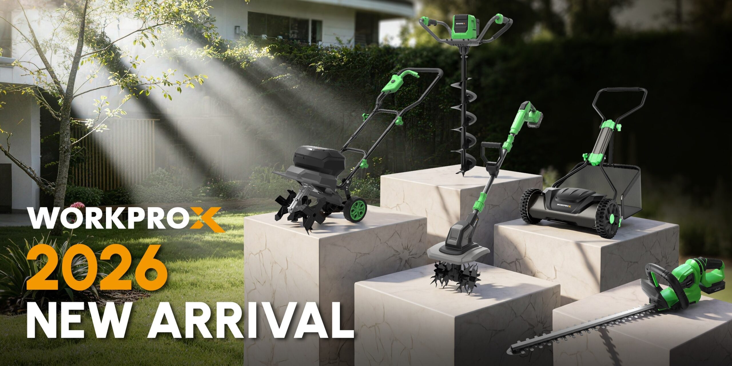 greatstar-expands-workprox-rechargeable-power-tool-series-with-new-cordless-garden-tools-and-push-reel-mower