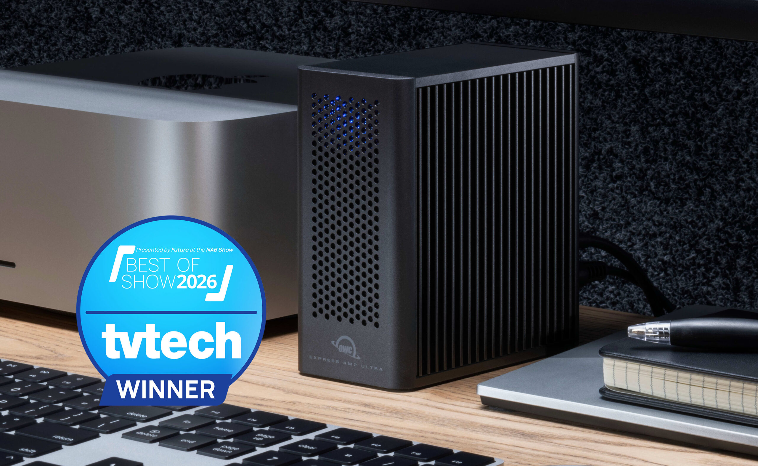 other-world-computing-(owc)-wins-future’s-best-of-show-award,-nab-2026,-presented-by-tv-tech