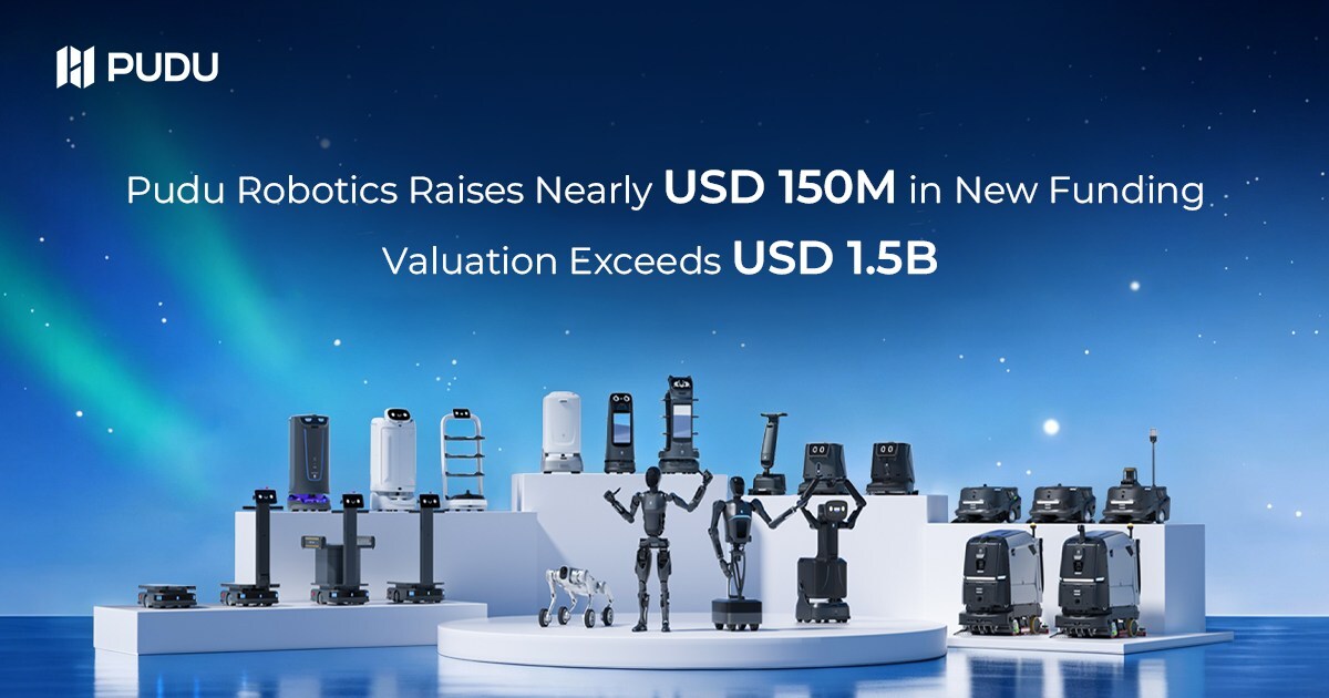 pudu-robotics-raises-nearly-usd-150-million,-exceeds-usd-1.5-billion-valuation