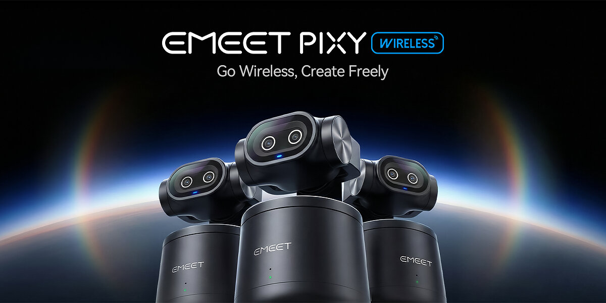 EMEET Launches PIXY Wireless: A True Wireless 4K PTZ Streaming Camera