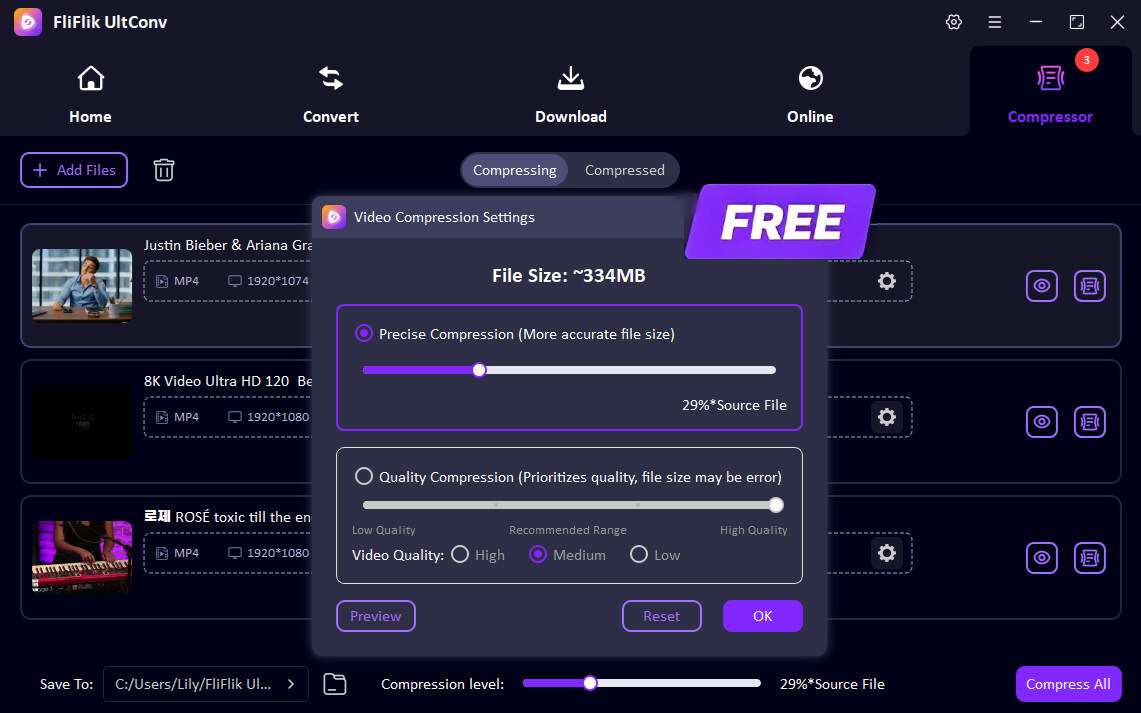 how-to-compress-a-video-with-free-fliflik-ultconv-video-compressor