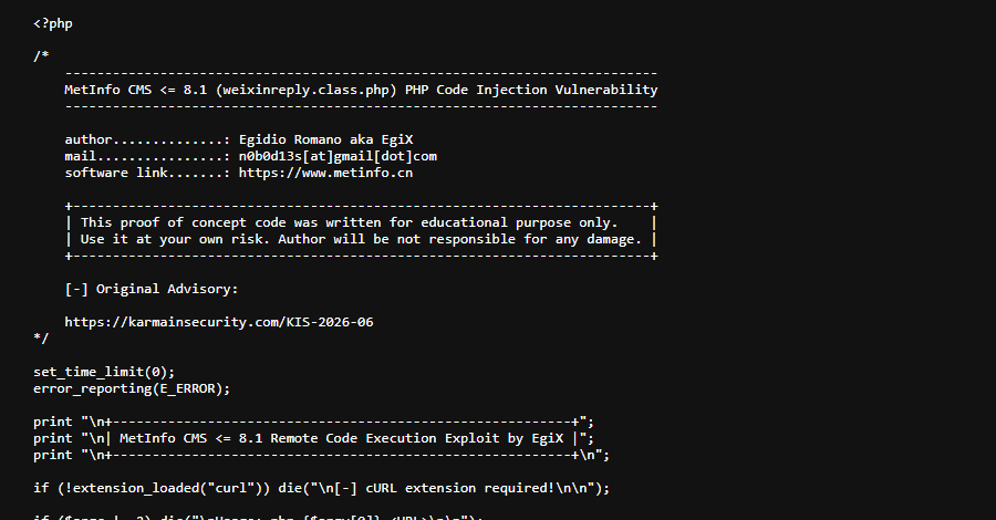 metinfo-cms-cve-2026-29014-exploited-for-remote-code-execution-attacks