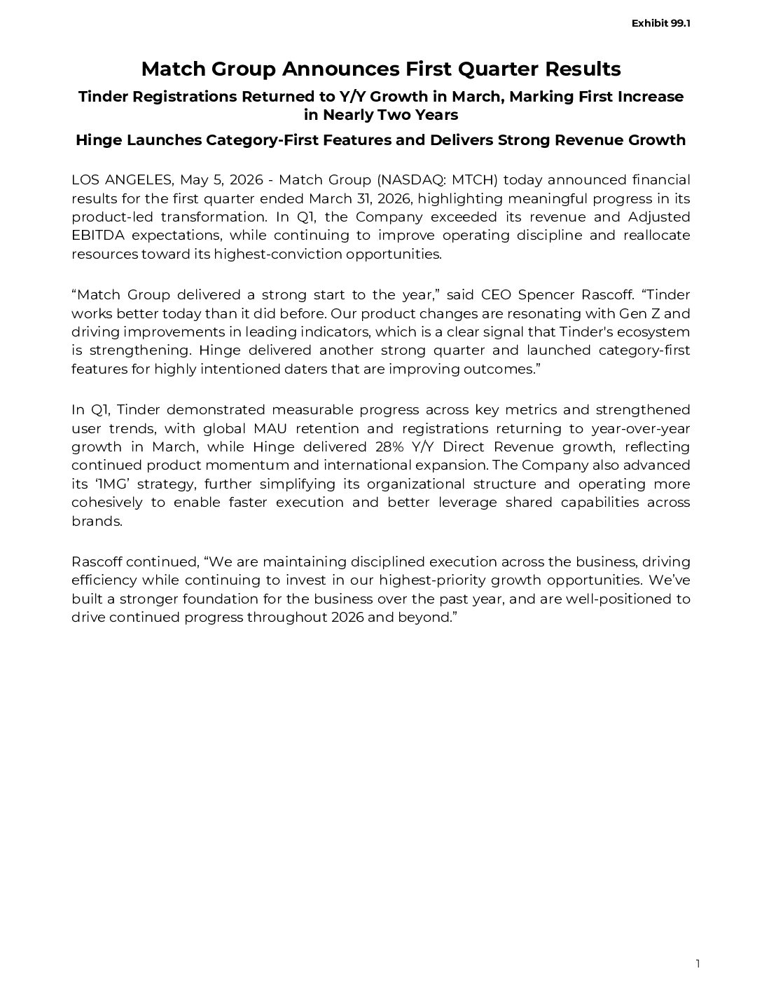 match-group-announces-first-quarter-results
