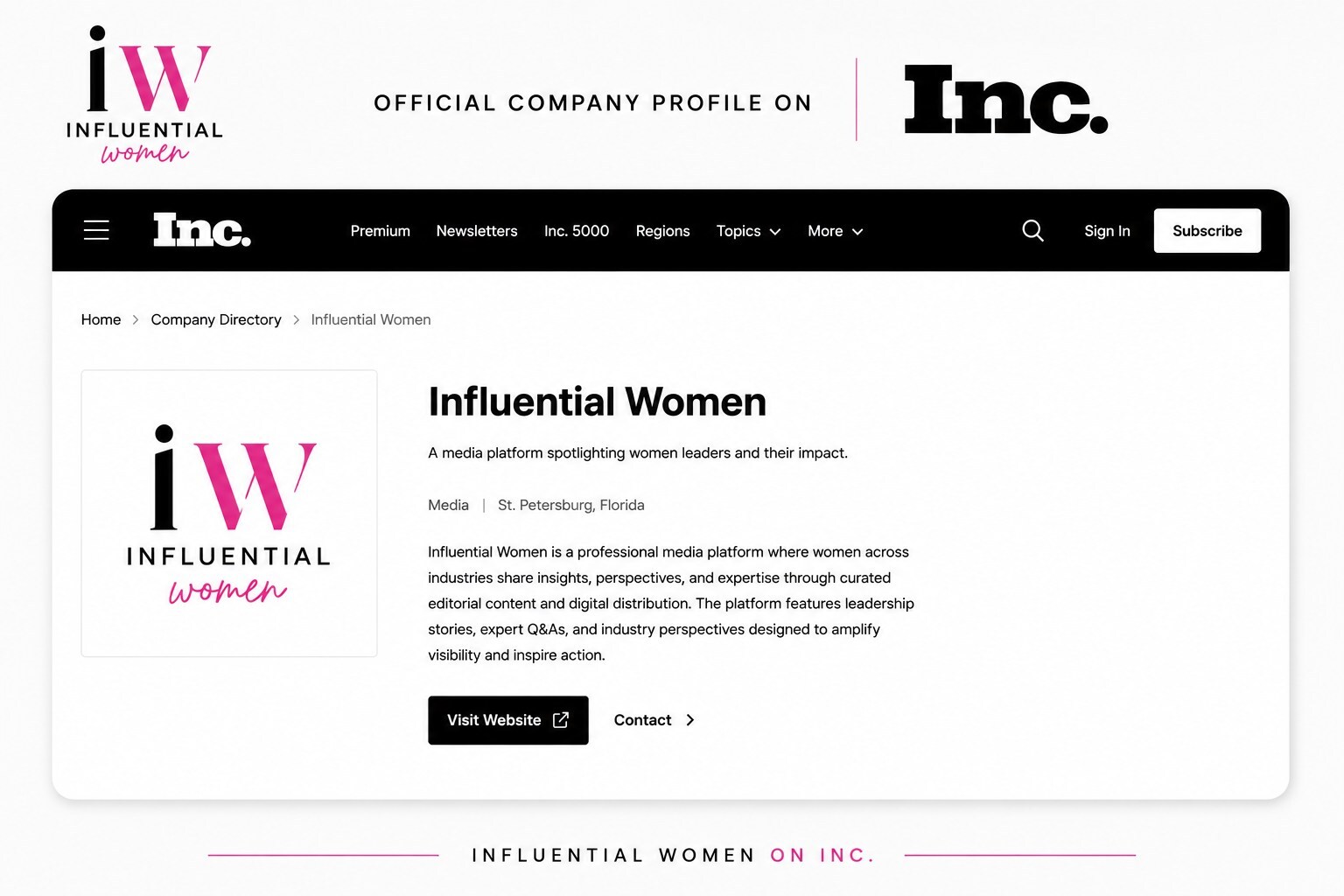influential-women-expands-its-media-presence-with-official-inc.-company-profile