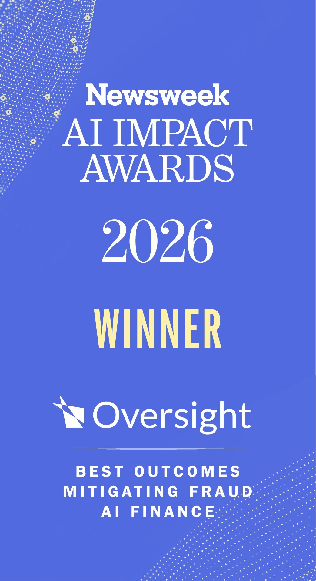 oversight-named-newsweek-ai-impact-awards-2026-winner