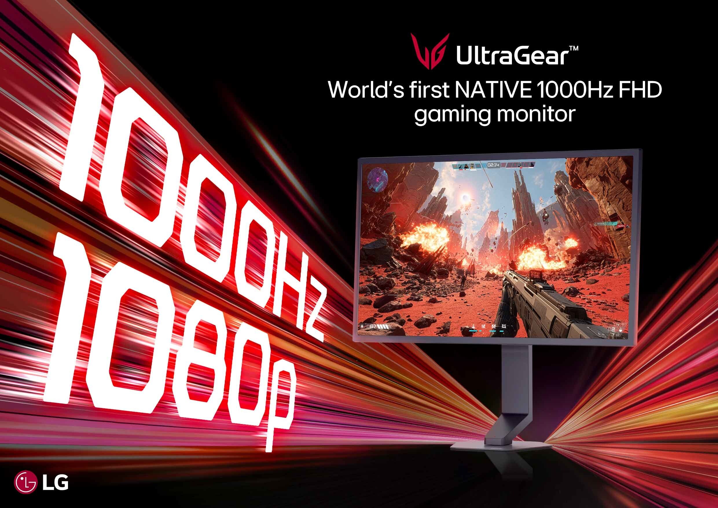 LG ELECTRONICS INTRODUCES WORLD’S FIRST NATIVE 1000HZ FULL HD GAMING MONITOR