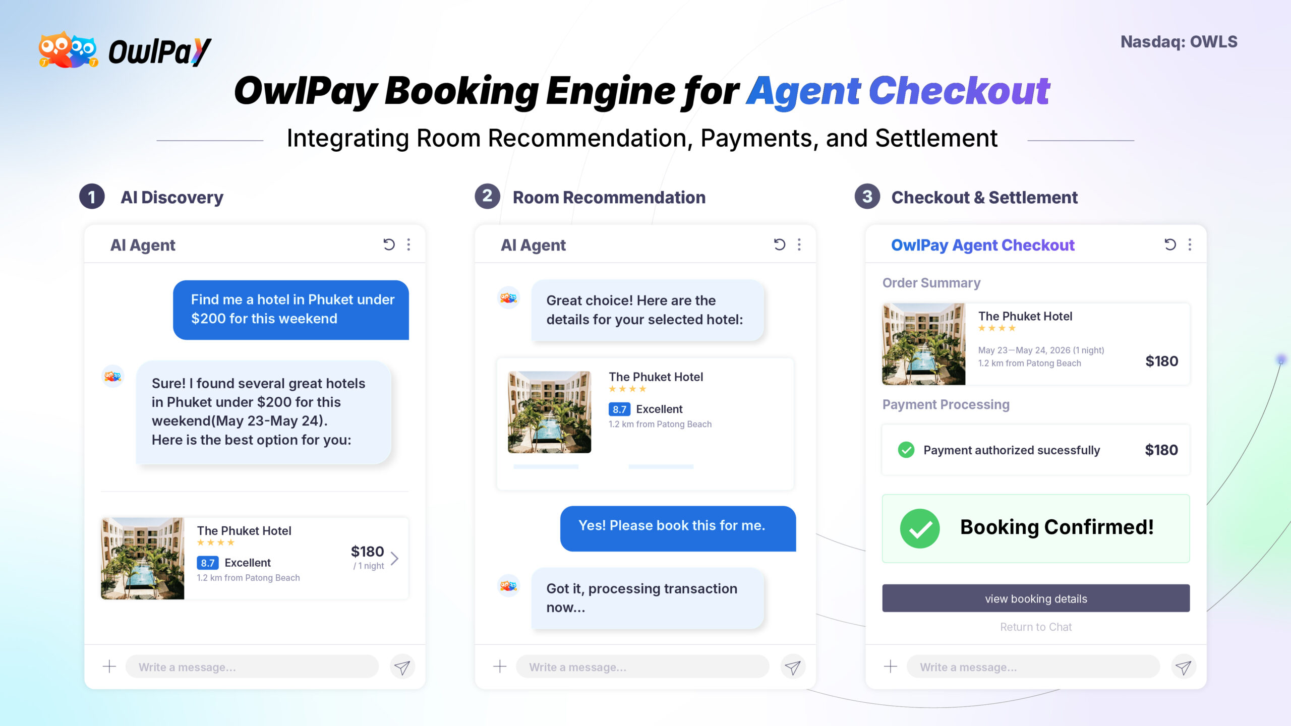 owlting-group-(nasdaq:-owls)-introduces-booking-engine-for-agent-checkout,-bringing-end-to-end-ai-agent-bookings-to-the-hospitality-industry