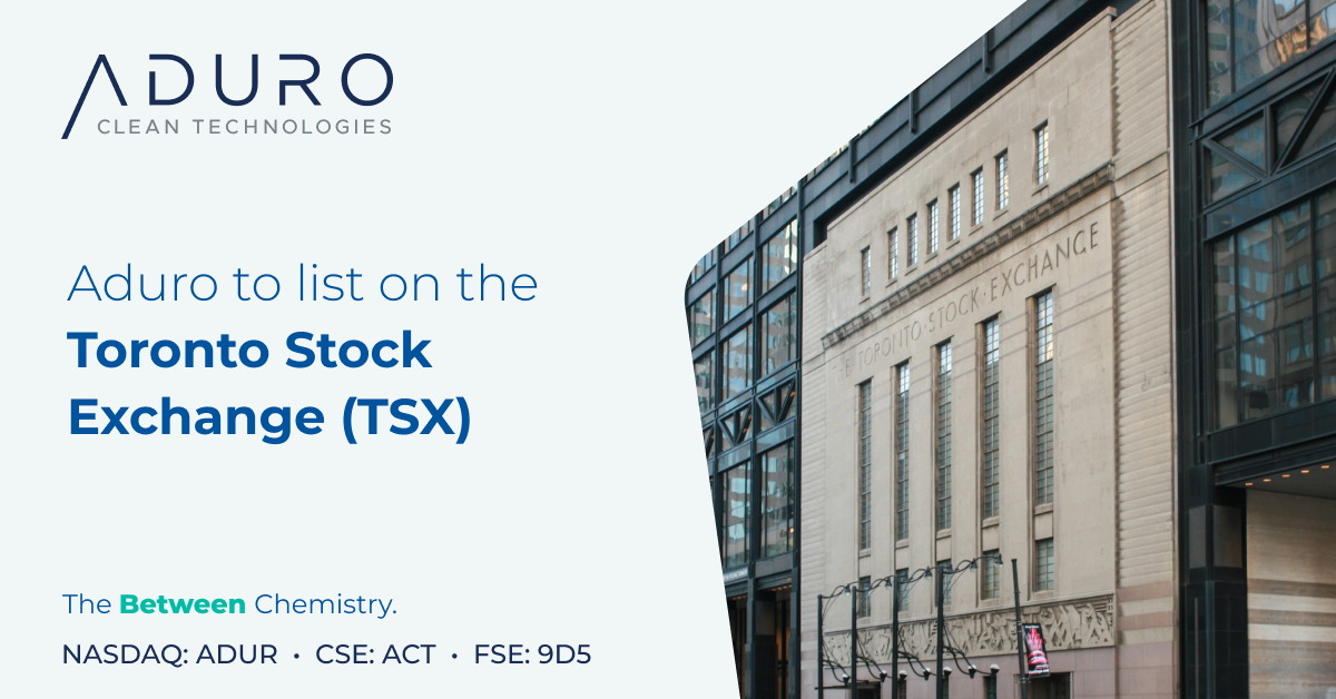 aduro-clean-technologies-to-list-on-the-toronto-stock-exchange