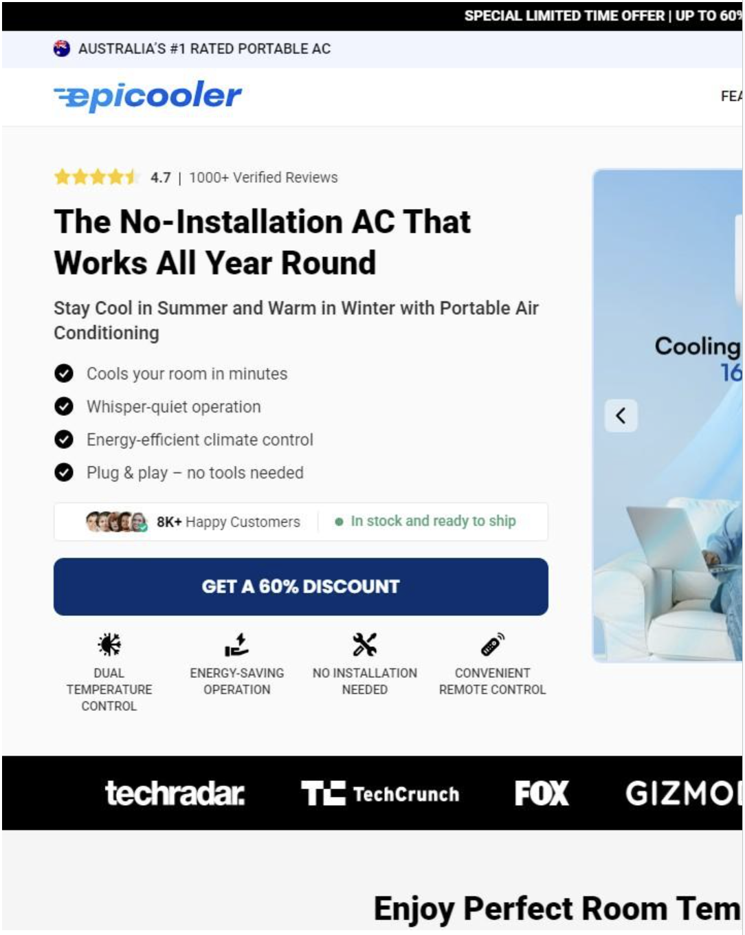 epicooler-climatiseur:-the-best-portable-ac-&-heater-for-any-room-—-no-installation-required