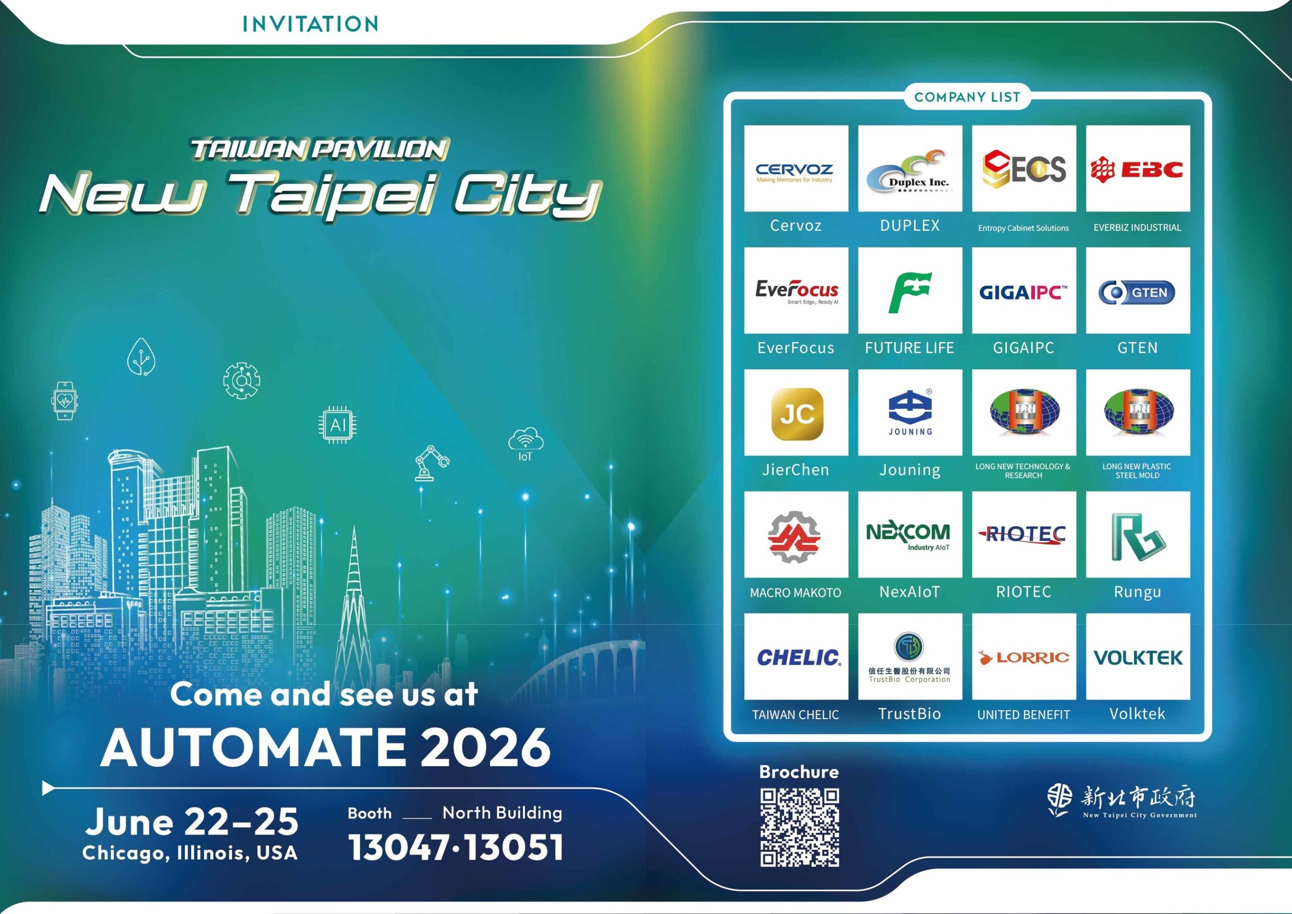 new-taipei-city-showcases-smart-manufacturing-strength-at-automate-2026
