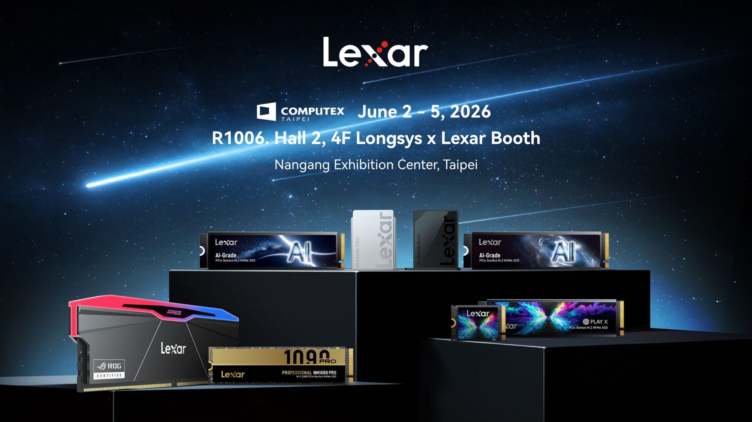 lexar-au-computex-2026-:-propulser-les-pc-ia-de-nouvelle-generation-et-l’edge-computing-grace-a-des-capacites-de-stockage-concues-pour-l’ia