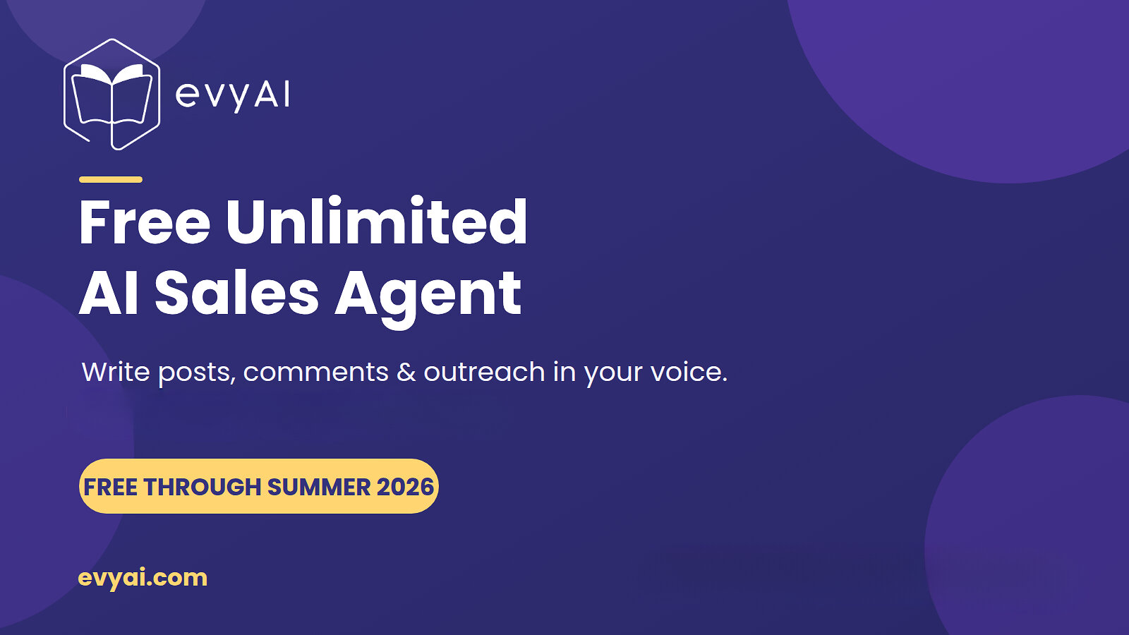 evyai-launches-free-unlimited-ai-sales-agent-for-social-media,-no-subscription-required