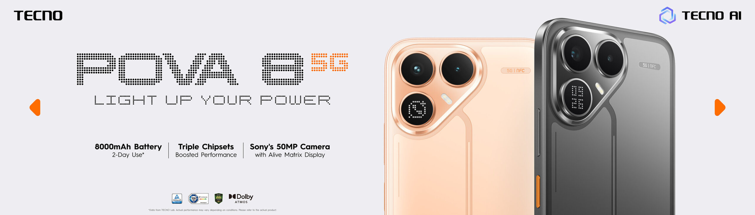 tecno-pova-8-5g-launches-with-2-day-battery,-alive-matrix-display,-and-practical-ai